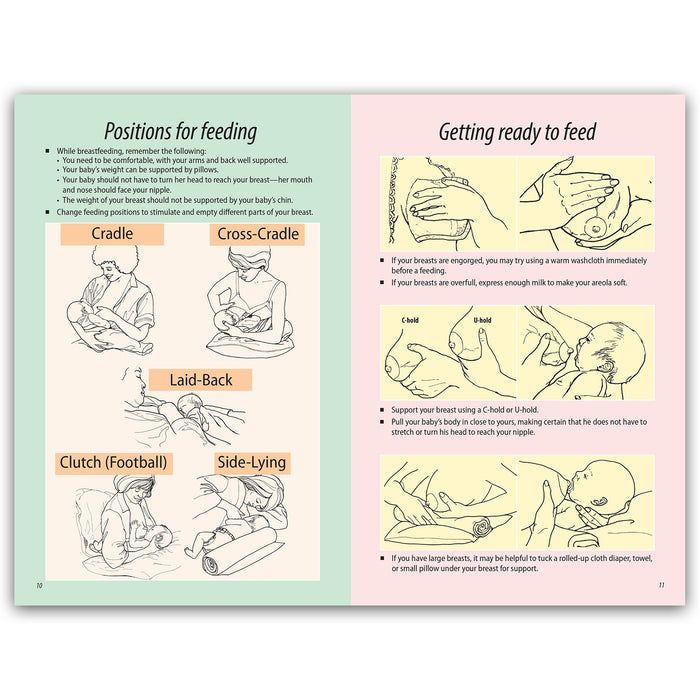 Breastfeeding Basics Booklet, lactation education booklet to help new moms learn to breastfeed, Childbirth Graphics, 38545