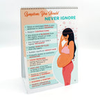 Prenatal Care Flip Chart, pregnancy education resource, warning signs presentation panel, Childbirth Graphics, 43125