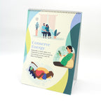 Comfort Positions for Labor & Birth Flip Chart, childbirth education materials and teaching tools, Childbirth Graphics, 43324