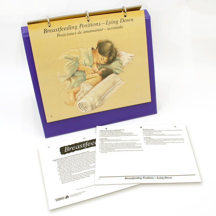 Breastfeeding Chart Collection, illustrated breastfeeding education charts and presentation notes, Childbirth Graphics, 50705