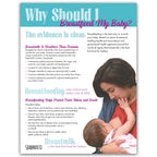 Why Should I Breastfeed My Baby tear pad for childbirth and lactation education from Childbirth Graphics, front side, 52594