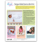 Loving Baby Care: Sleep Safety Tear Pad, infant sleep safety educational handout for new parents, Childbirth Graphics, 52622