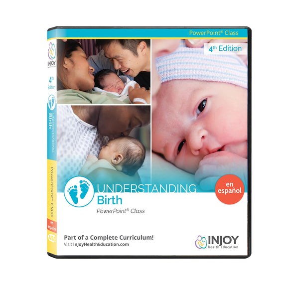 InJoy's Understanding Birth 4th Edition PowerPoint USB, Spanish, teaching tools available from Childbirth Graphics, 71476