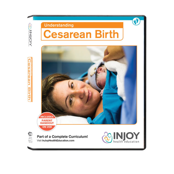 Injoy's Understanding Cesarean Birth USB available from Childbirth Graphics, childbirth education video program, 71477