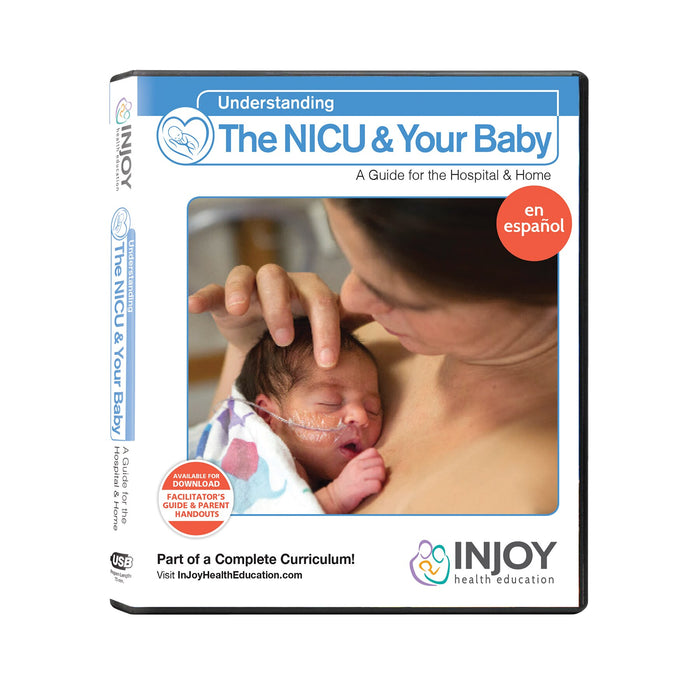 InJoy's Understanding Your Baby & the NICU USB, Spanish, available at Childbirth Graphics, childbirth education videos, 71517