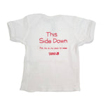 SIDS Infant T-Shirt, infant T-shirt teaching parents to put babies to sleep on their backs, Childbirth Graphics, 79835
