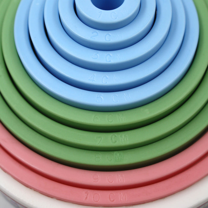 Cervical Stacker, Childbirth Graphics childbirth education model to teach the ten centimeters of cervical dilation, 79932
